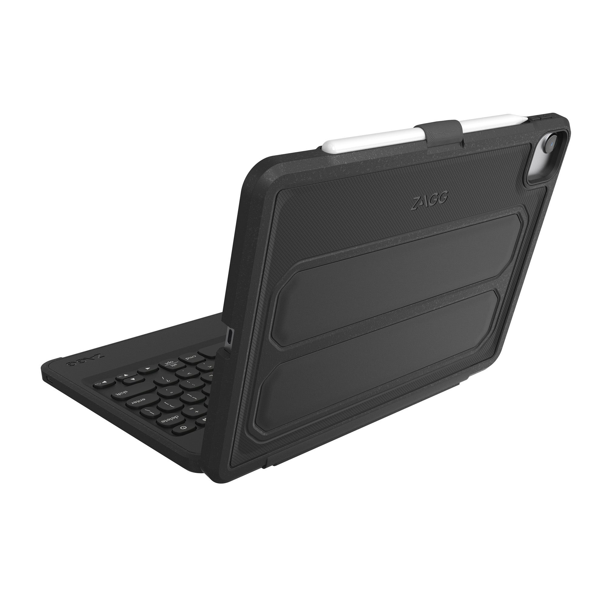 iPad 10.9 Air 4(2020)/Pro 11(2020/2018) ZAGG Black Rugged Book and Keyboard Case - 15-08564