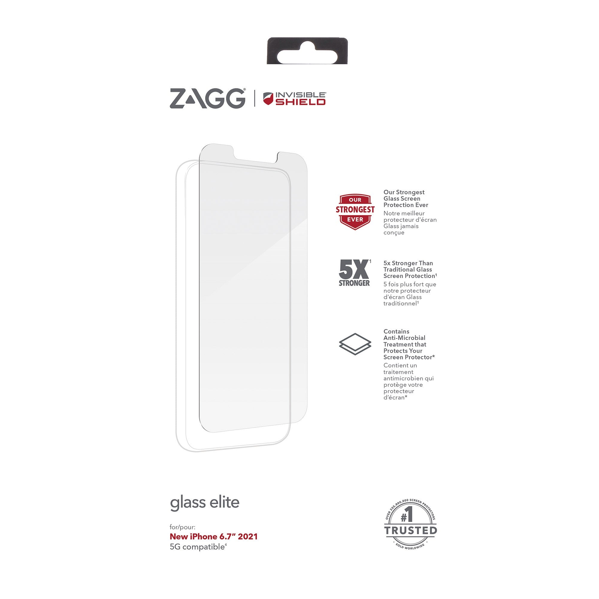 iPhone 14 Plus/13 Pro Max ZAGG InvisibleShield Glass Elite+ Screen Protector - 15-08879