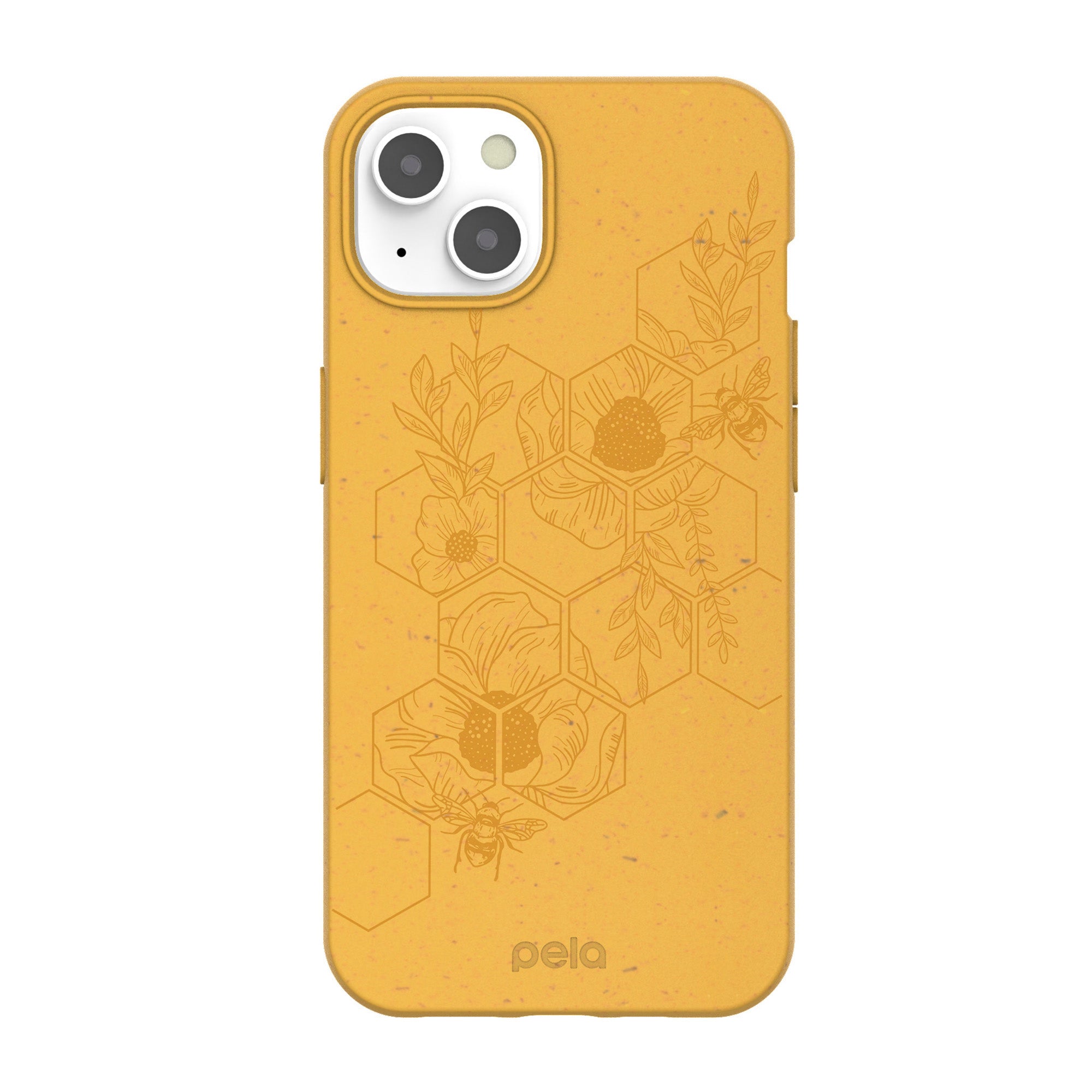 iPhone 13 Pela Yellow Honey Bee Edition Compostable Eco-Friendly Protective Case - 15-09007