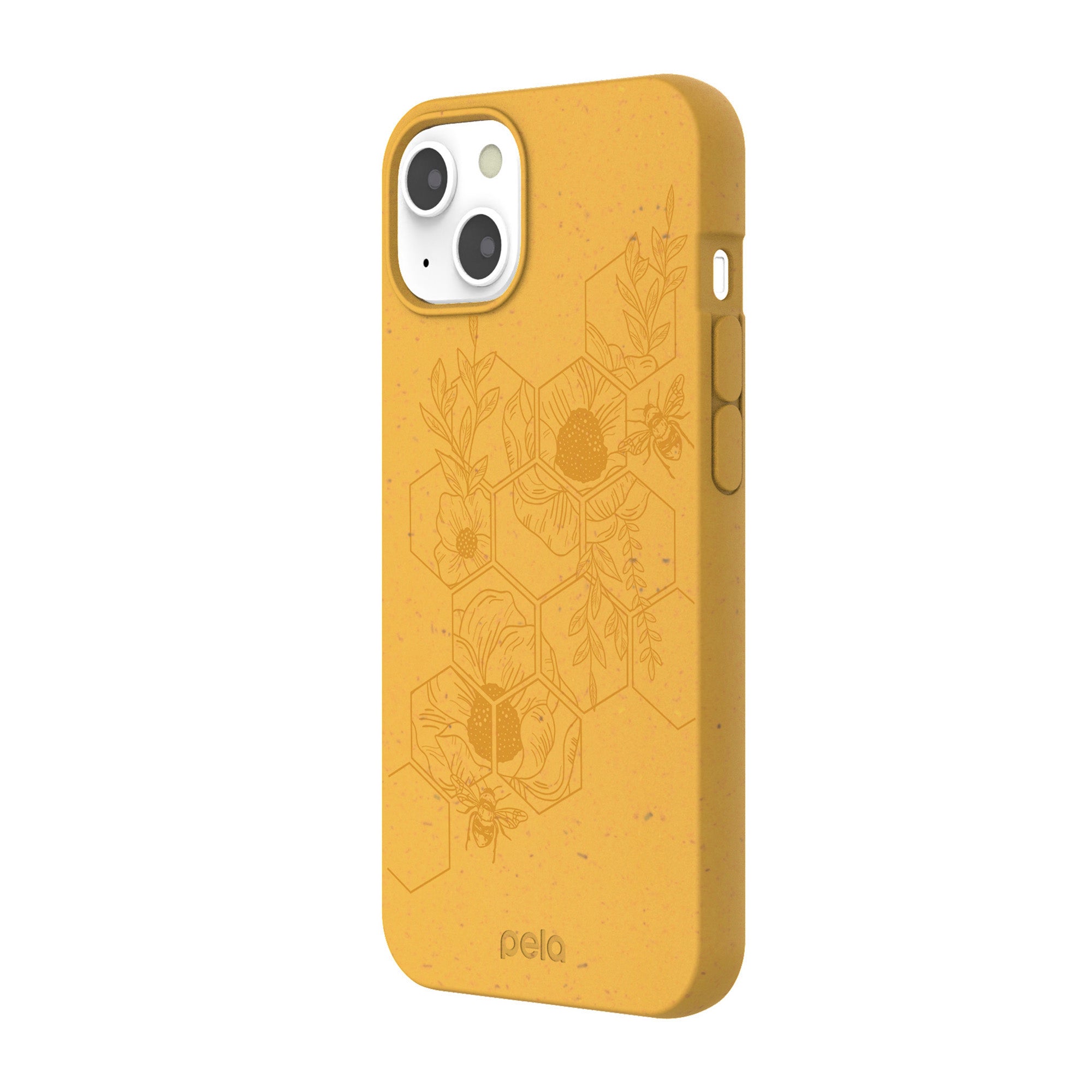 iPhone 13 Pela Yellow Honey Bee Edition Compostable Eco-Friendly Protective Case - 15-09007