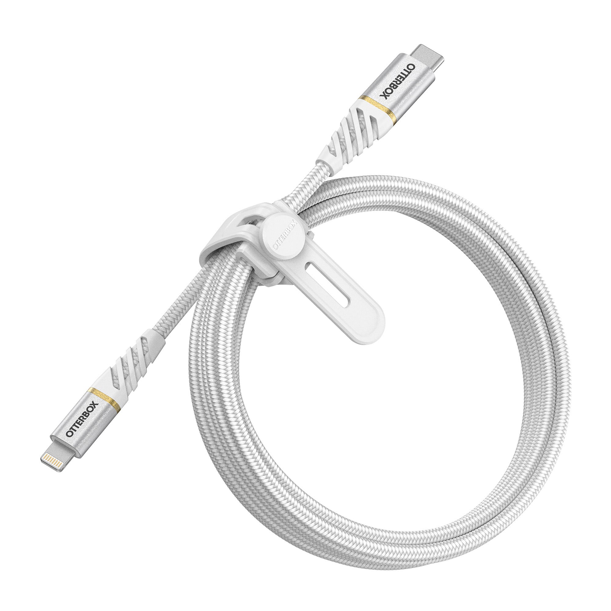 OtterBox White (200cm) USB-C to Lightning Braided Charge and Sync Cable - 15-09041