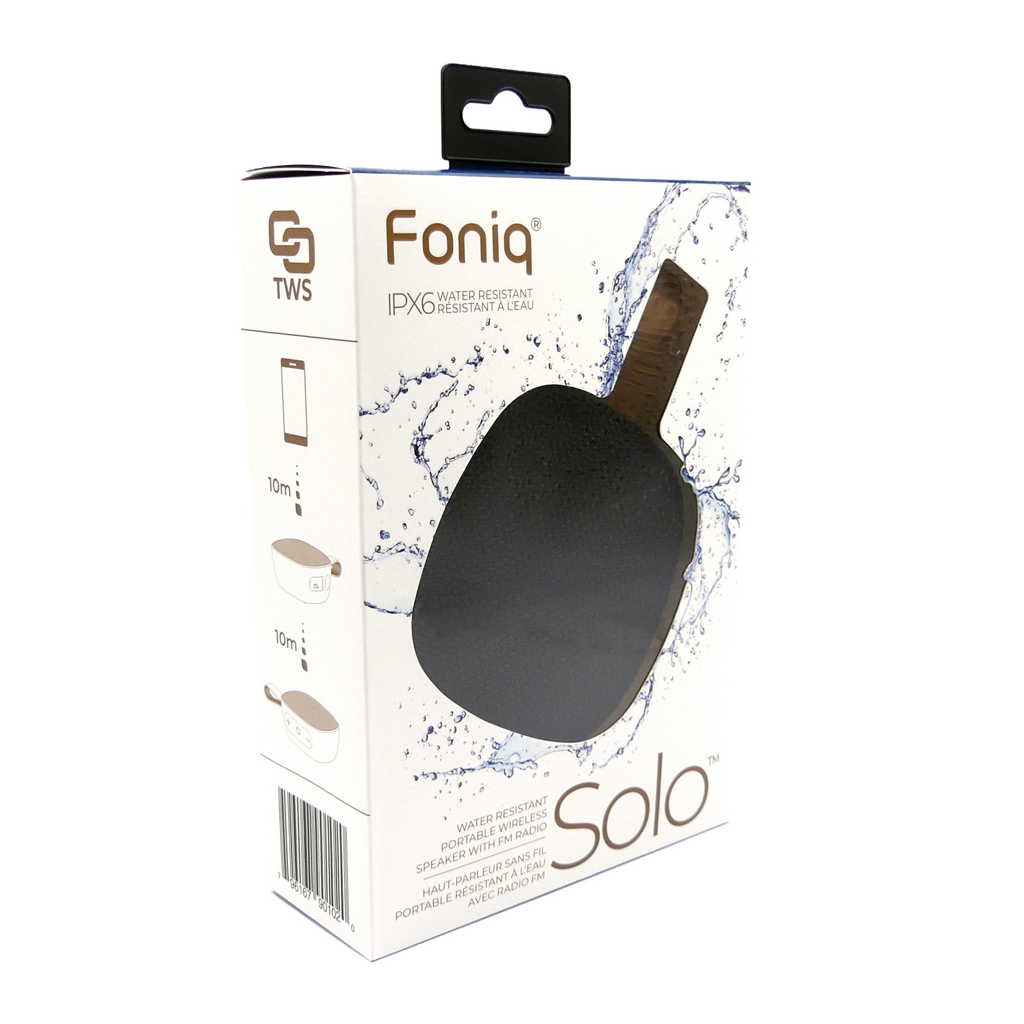Foniq Solo Portable TWS Bluetooth Speaker with FM mode and SD card input - 15-09439