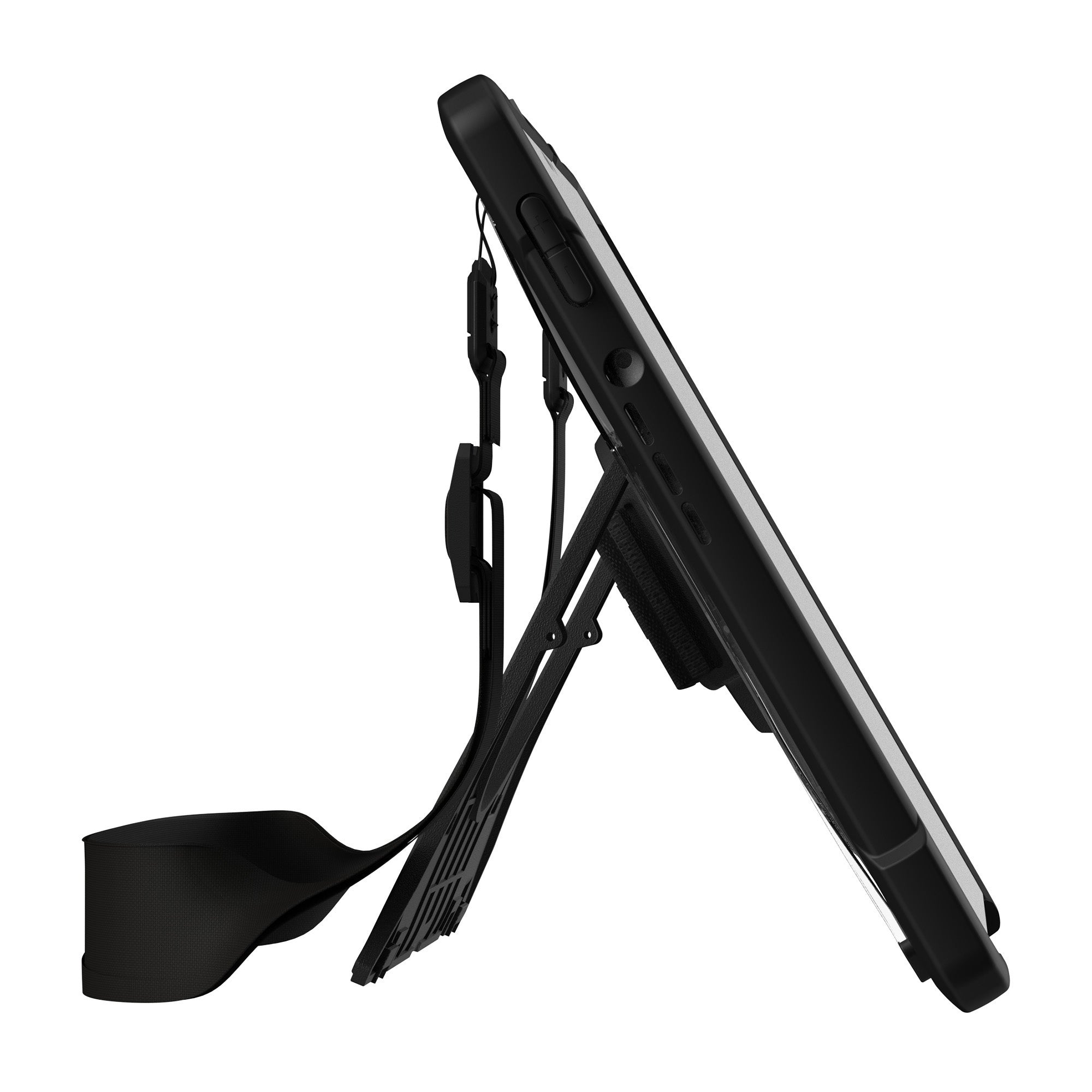 Microsoft Surface Pro 8 UAG Plasma Series Case w/H+S Strap - Clear/Black (Ice) - 15-09527