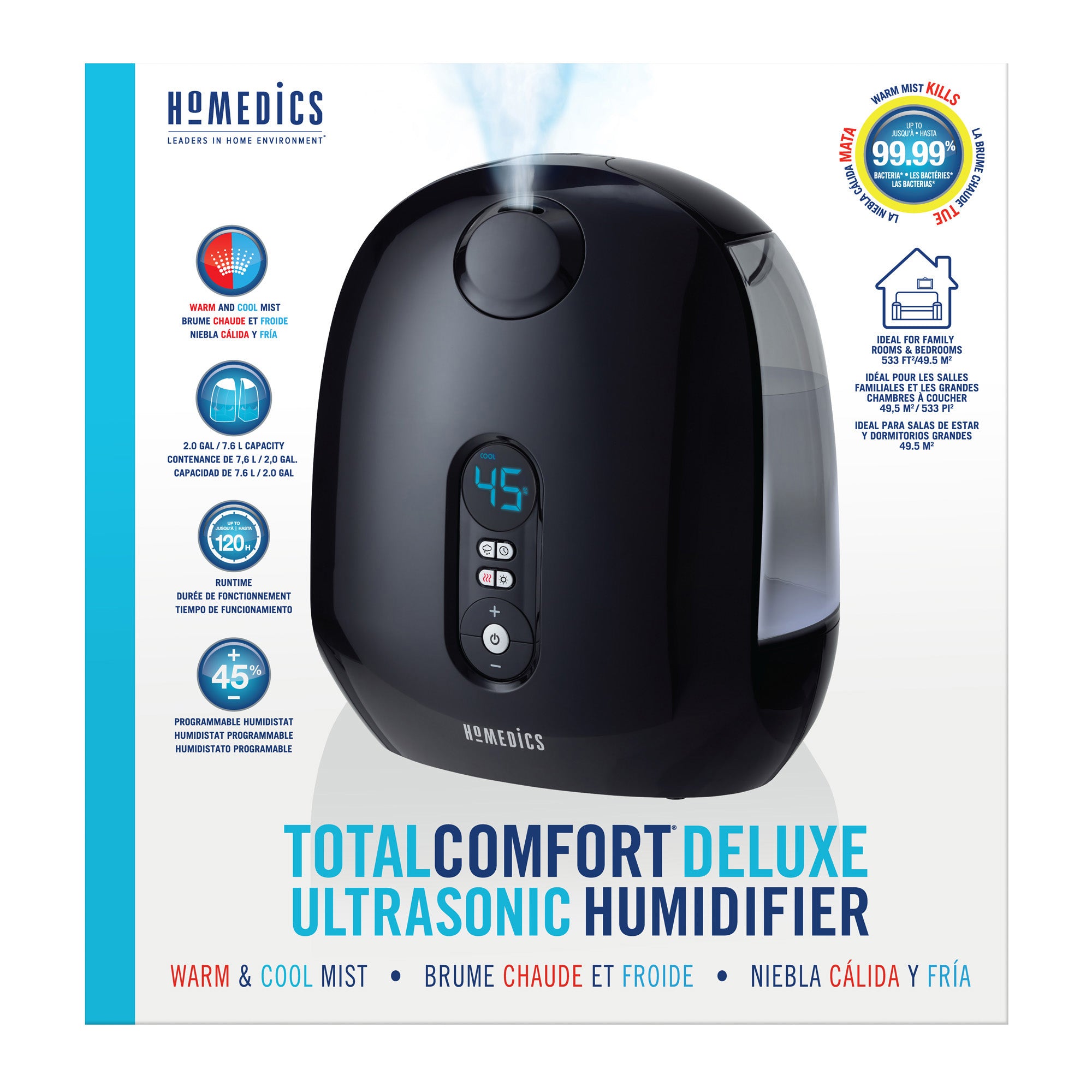 HoMedics TotalComfort Warm and Cool Mist Humidifier - 15-09959