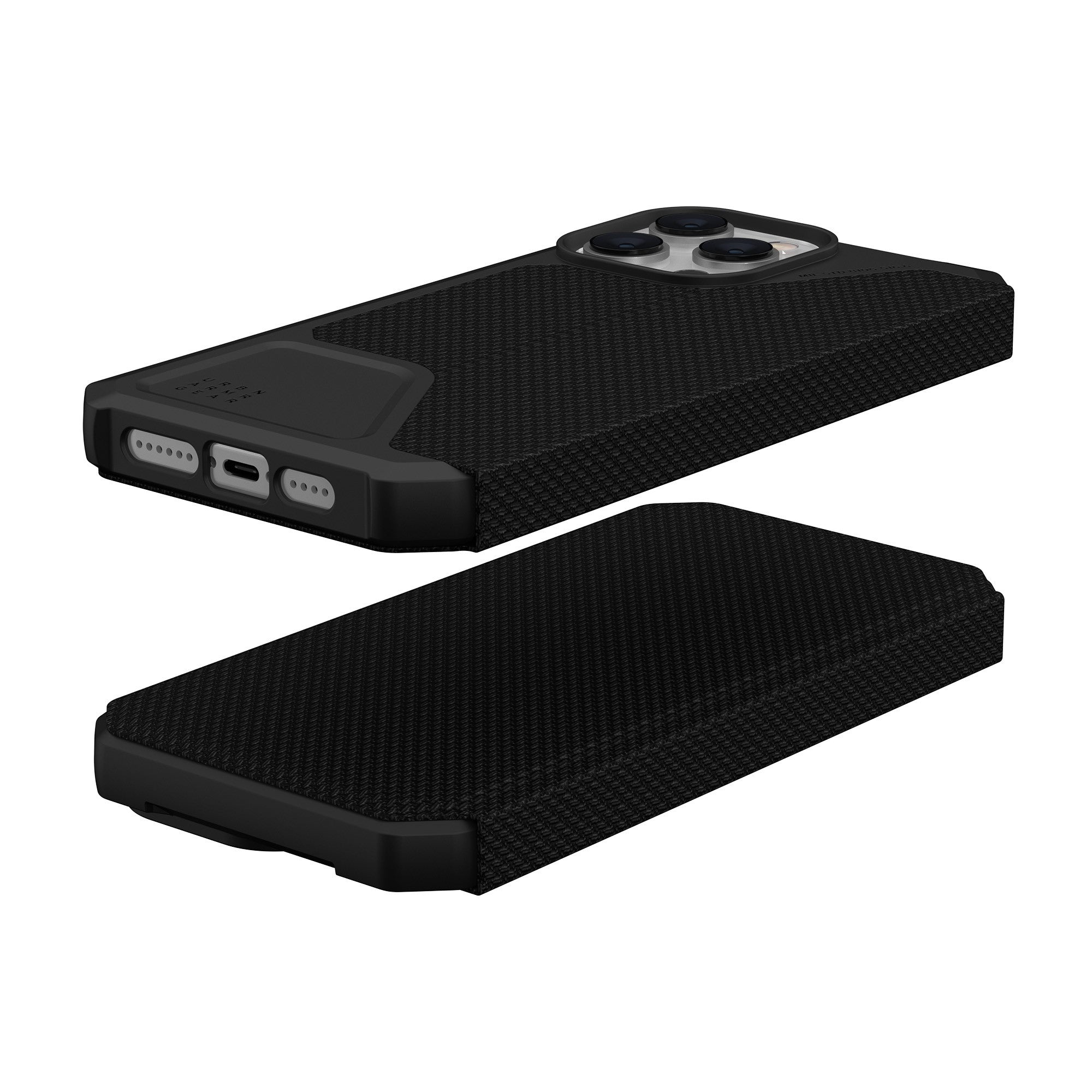 iPhone 14 Plus UAG Metropolis Folio Case - Kevlar Black - 15-10172