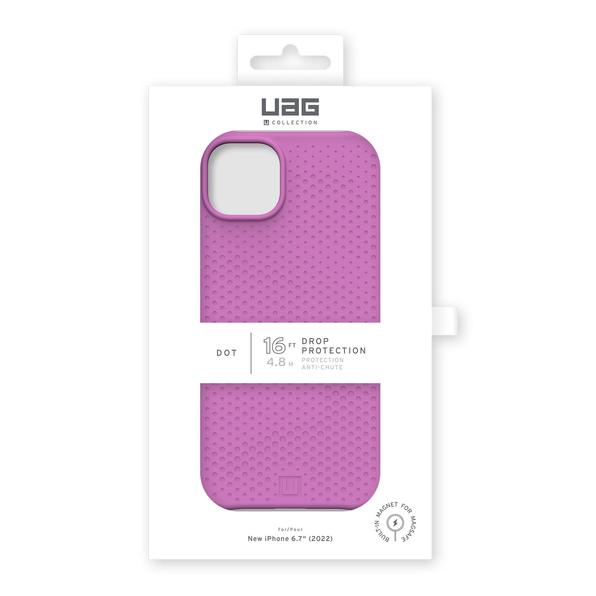 iPhone 14 Plus UAG Dot MagSafe Case - Orchid - 15-10176