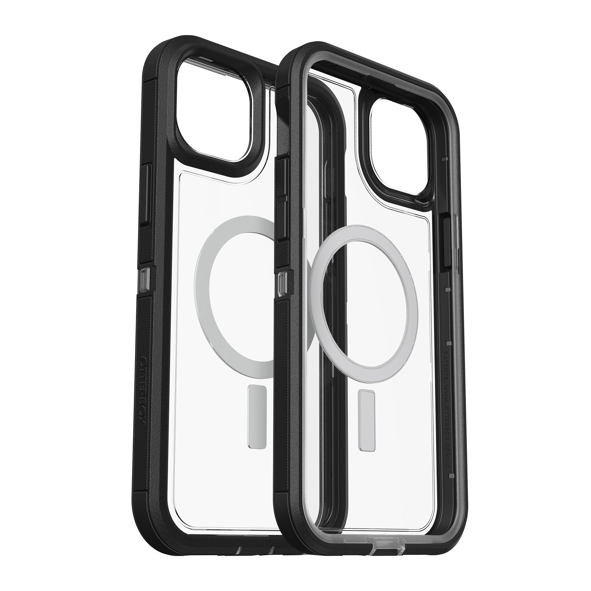 iPhone 14 Plus Otterbox Defender XT w/ MagSafe Clear Series Case - Clear/Black (Black Crystal) - 15-10218