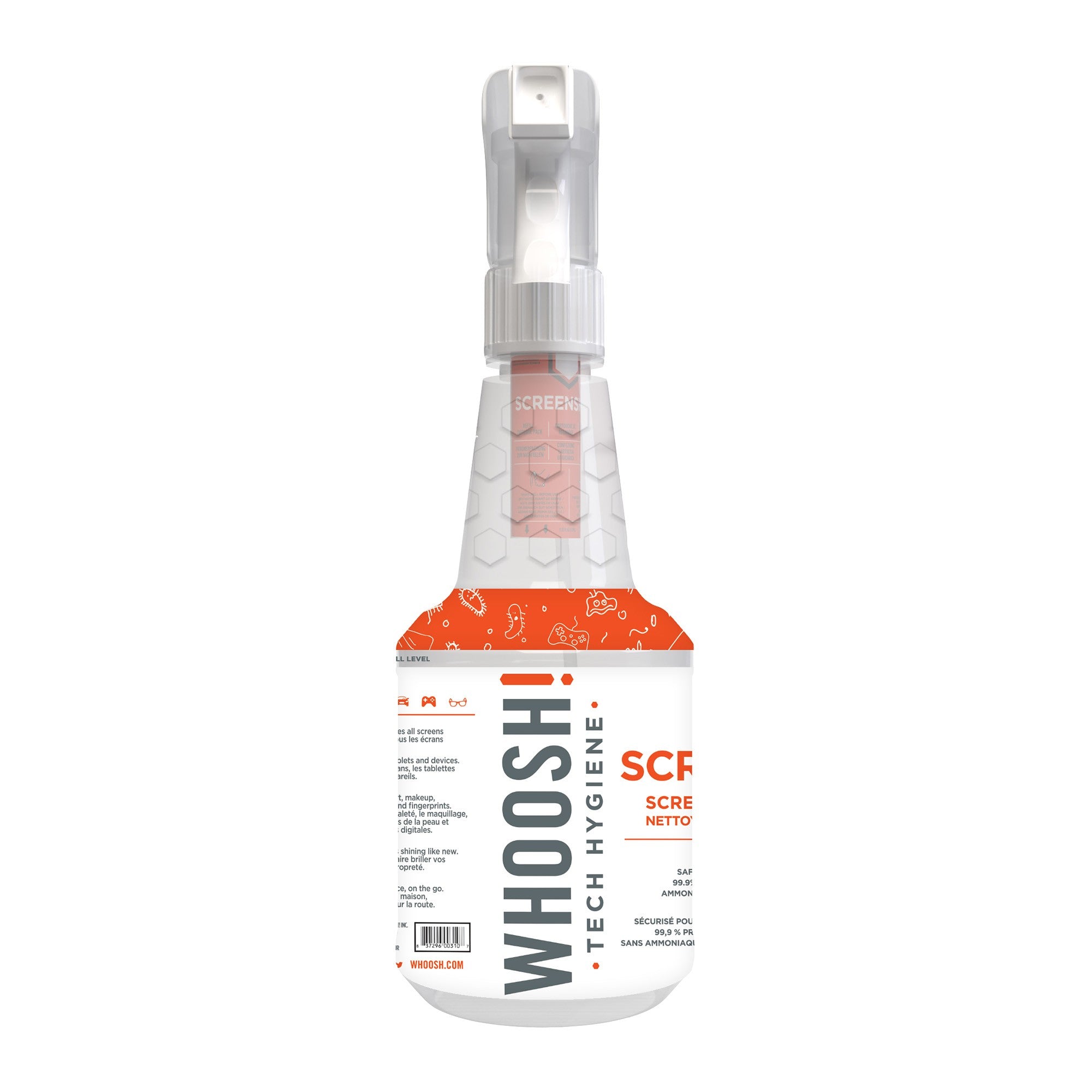 WHOOSH Screen Shine Pro Refillable Bottle - 500ml - 15-10454