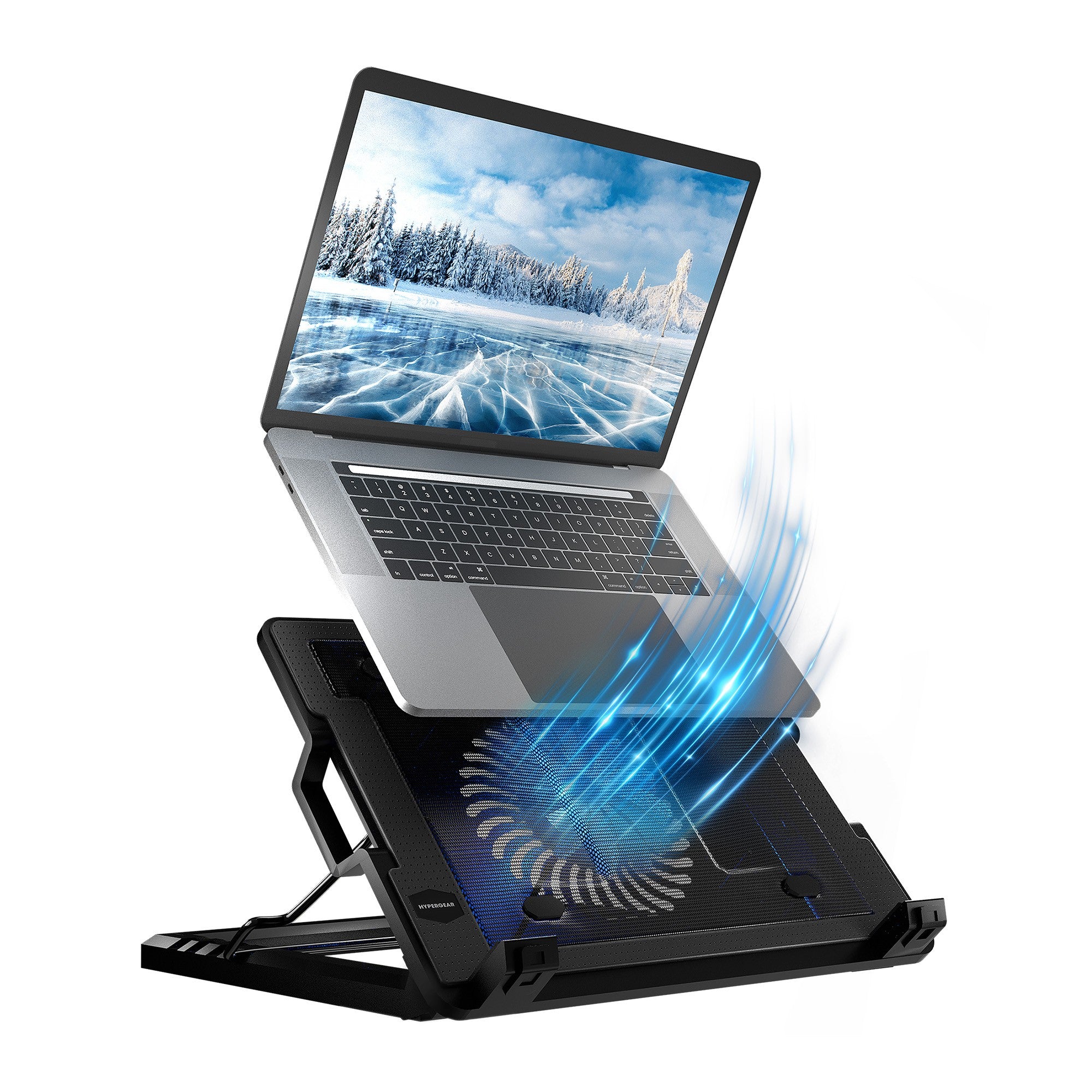 HyperGear UpRite Air Portable Laptop Cooling Stand - Black - 15-10558