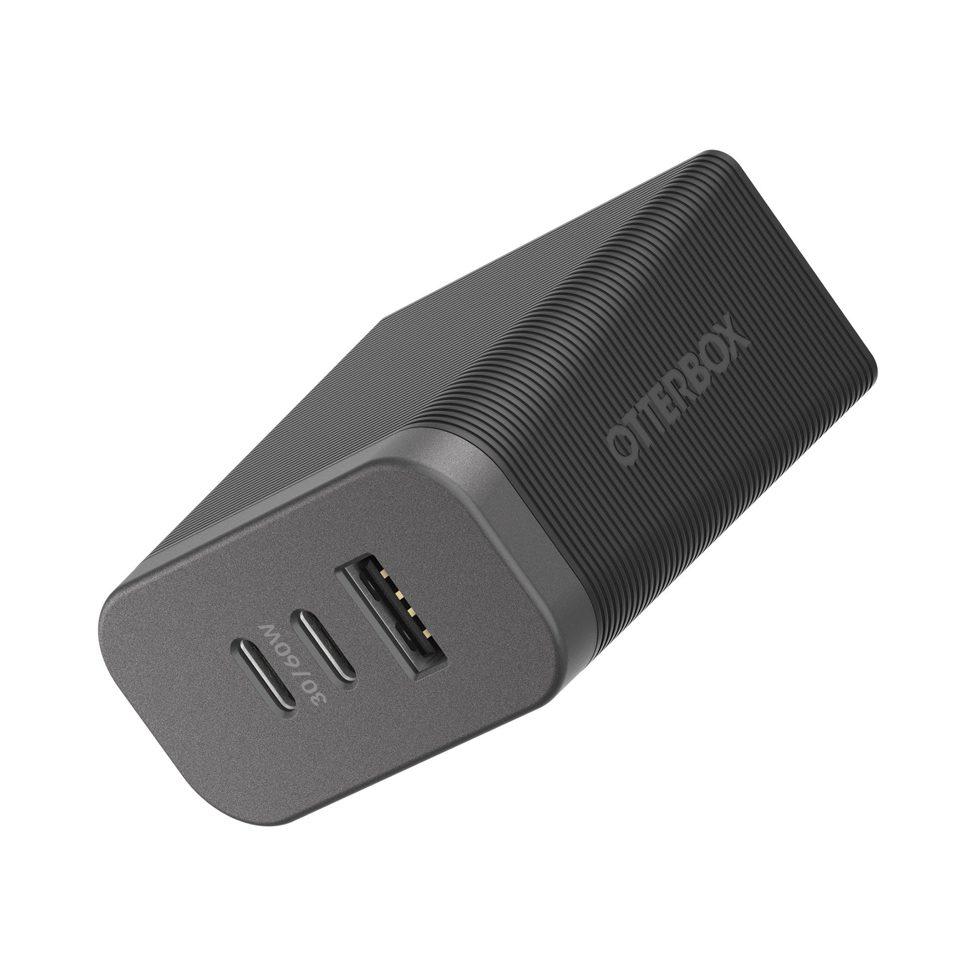 Otterbox 72W Dual Port 30W USB-C PD + Single Port 12W USB-A Premium Pro Wall Charger - Black - 15-10589