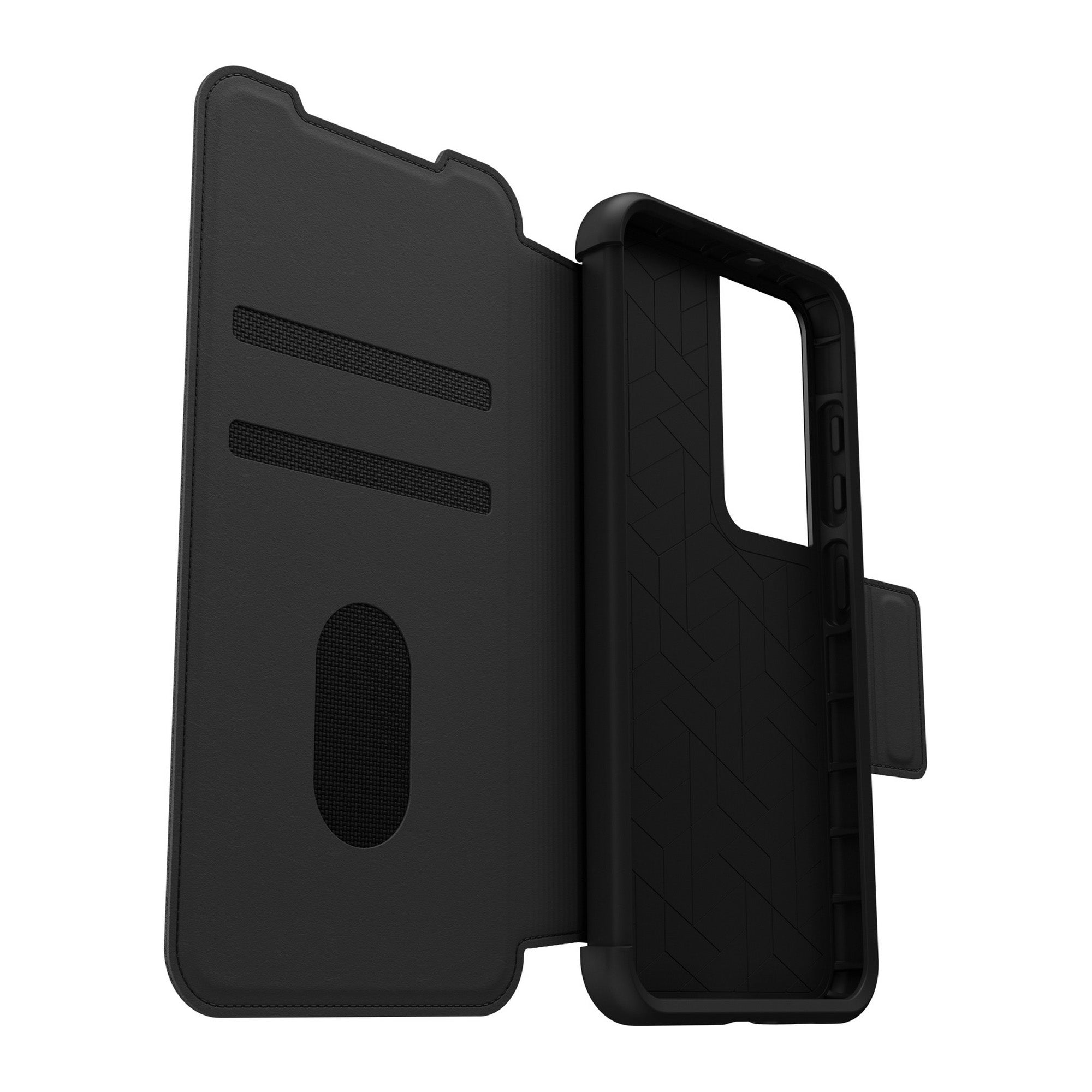 Samsung Galaxy S23 5G Otterbox Strada Leather Folio Case - Black (Shadow) - 15-10809