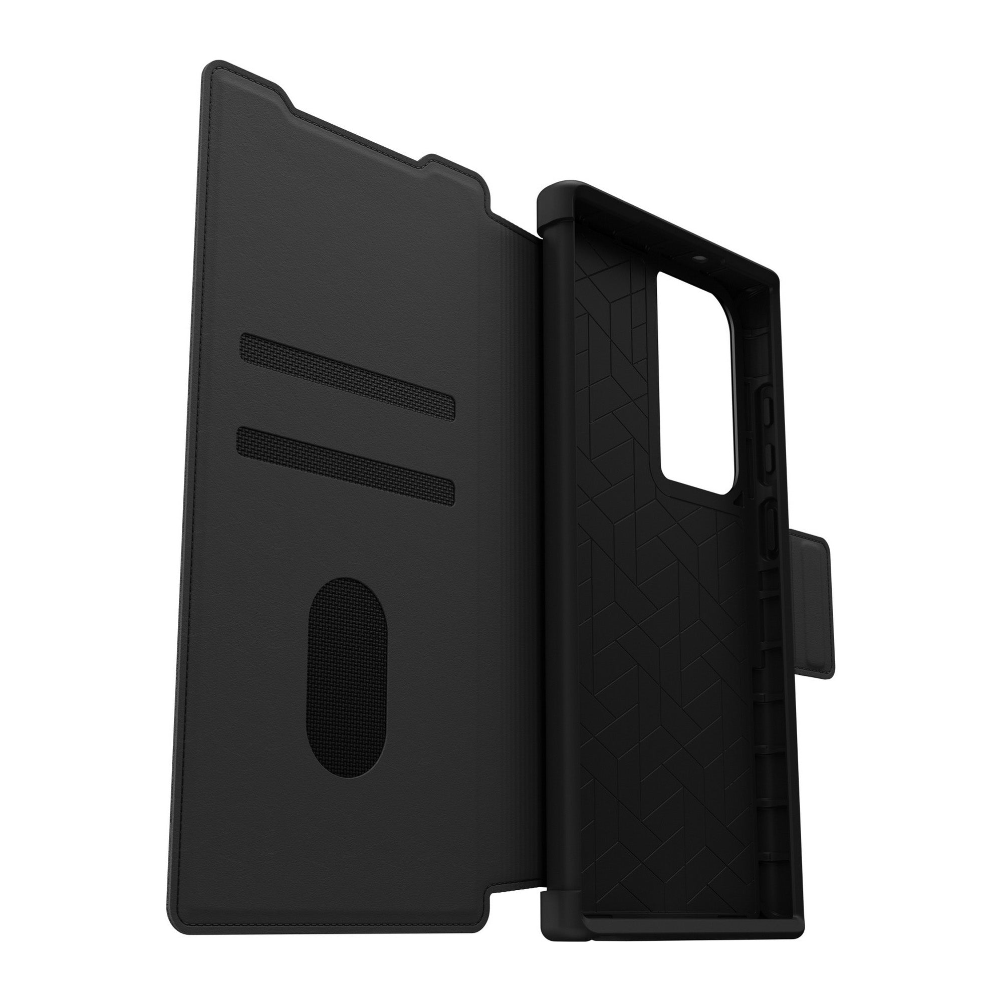 Samsung Galaxy S23 Ultra 5G Otterbox Strada Leather Folio Case - Black (Shadow) - 15-10810