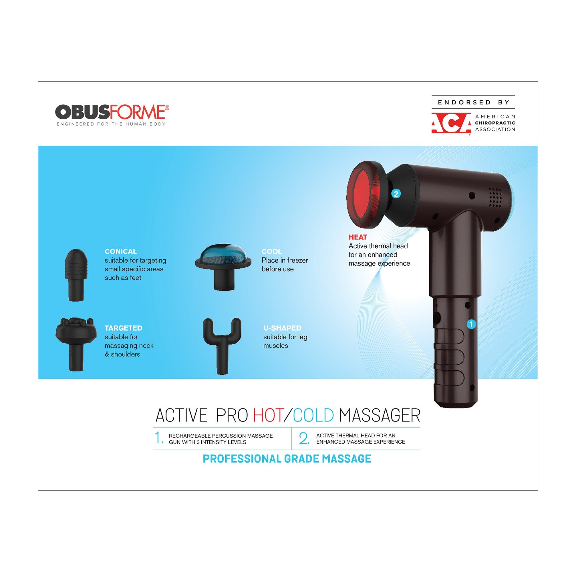 ObusForme Active Pro Hot and Cold Massager - 15-11124