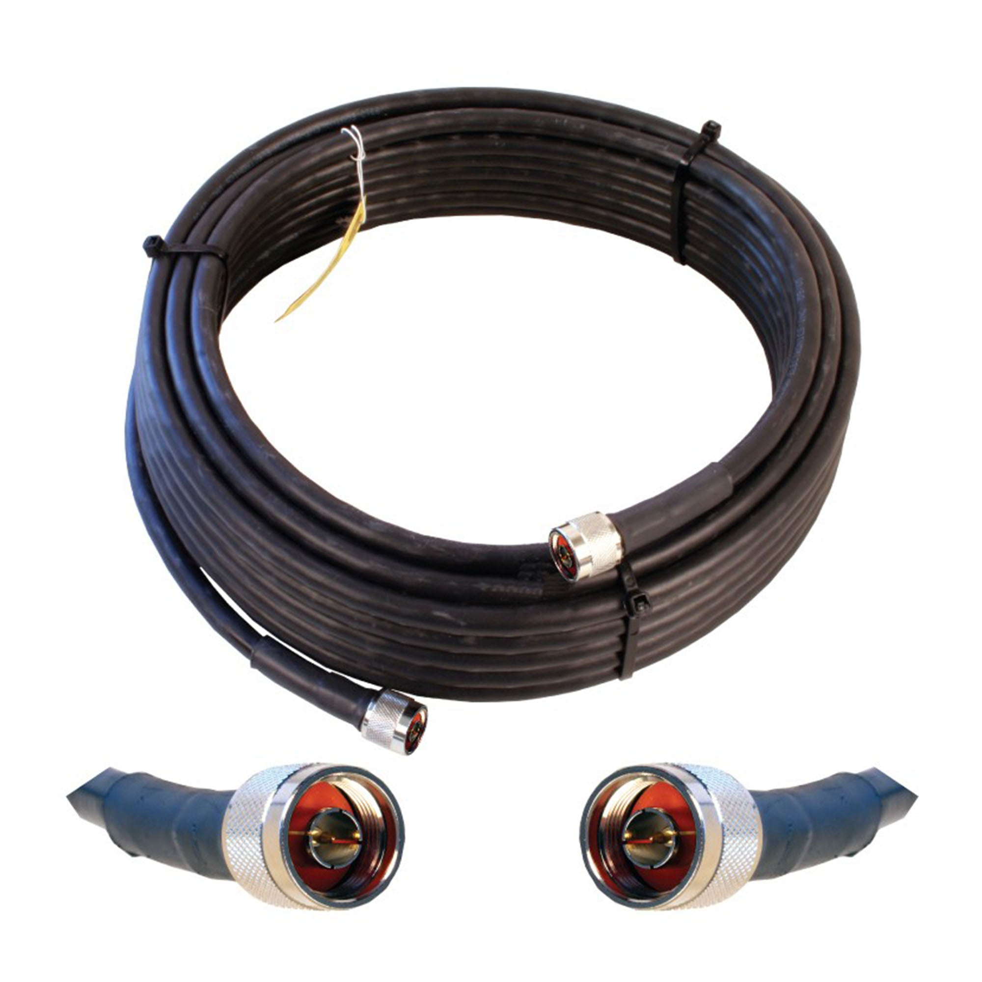 Cable 50 ft. Black LMR400 eqiv. ultra low loss cable (N male - N male ends) - 670WI952350