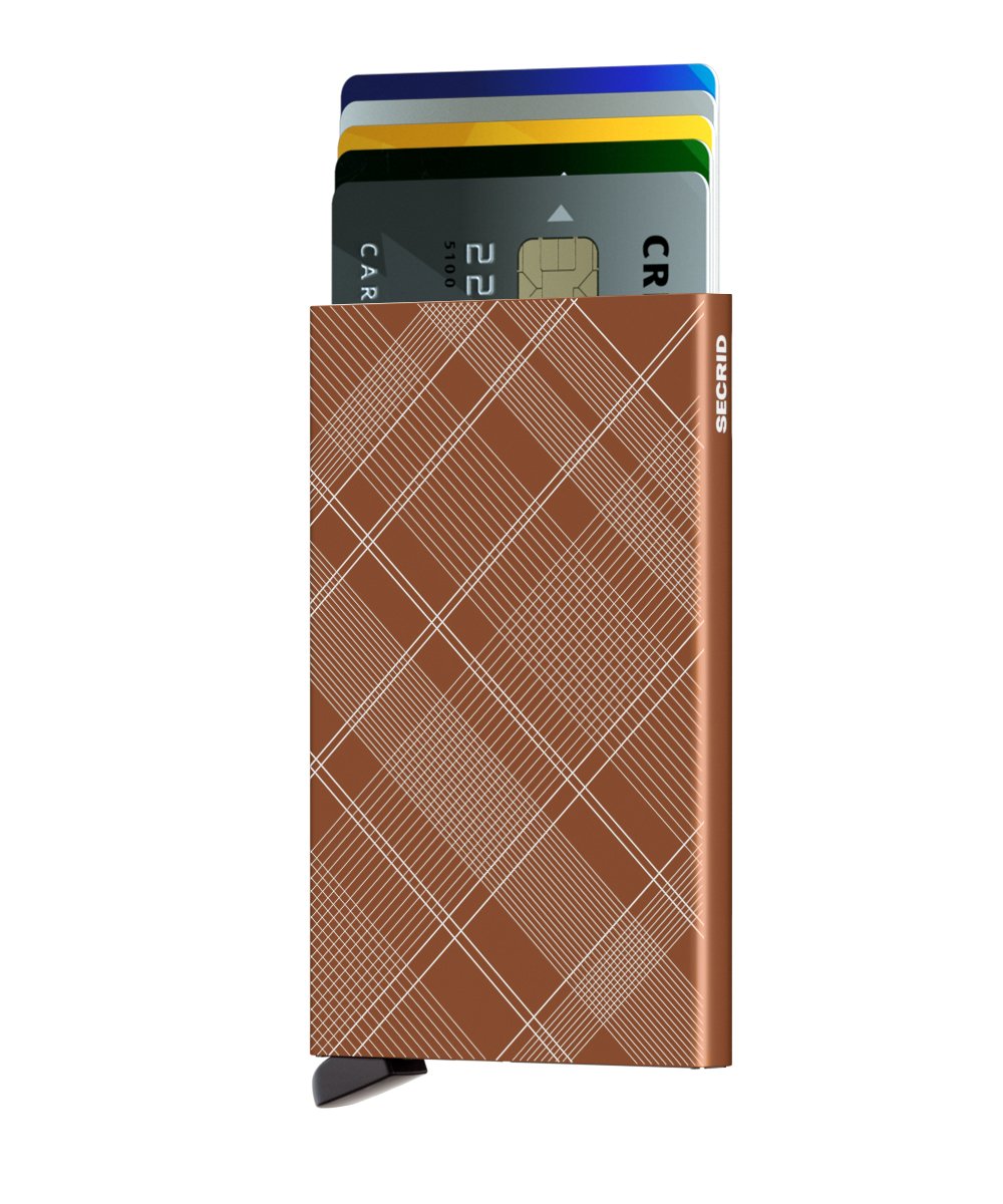 Secrid Cardprotector Laser Tartan Rust
