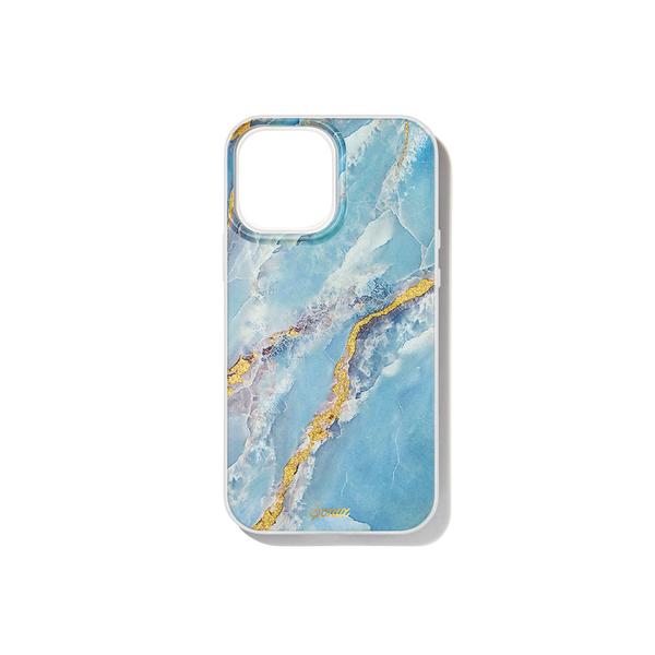 Sonix Clear Coat for iPhone 13 - Ice Blue Marble